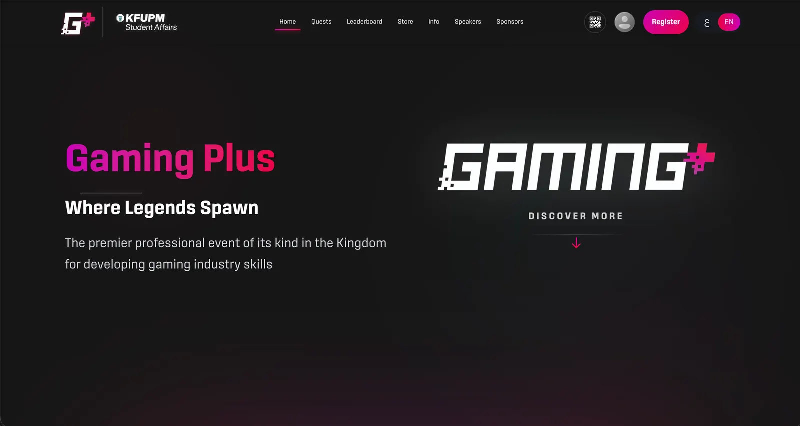 Gaming+ Platform screenshot
